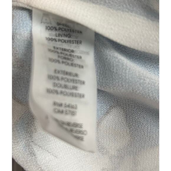 Calvin Klein Floral Chiffon Sheer Blouse - Picture 5 of 5